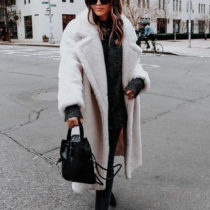 Selene - Manteau long en fausse fourrure pour femmes élégantes