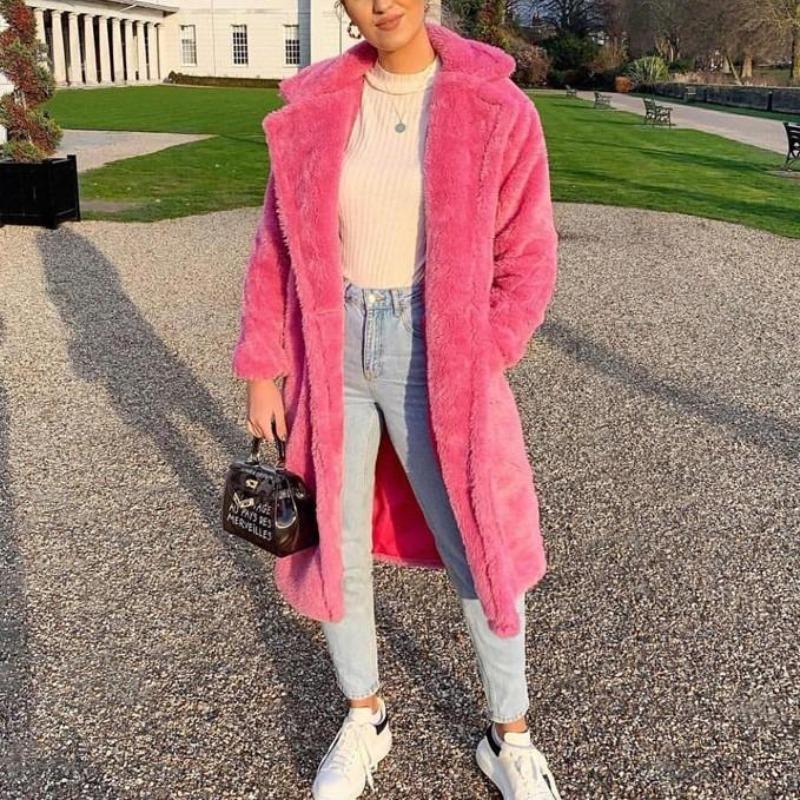 Selene - Manteau long en fausse fourrure pour femmes élégantes