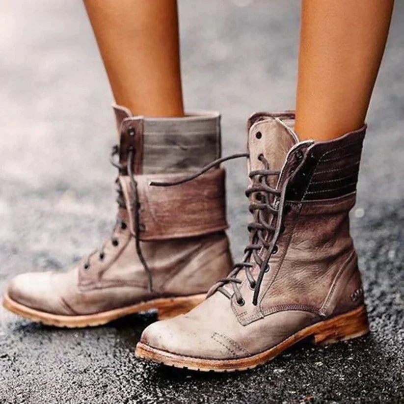 LuxeCuir - Bottines en cuir raffinées pour un style intemporel