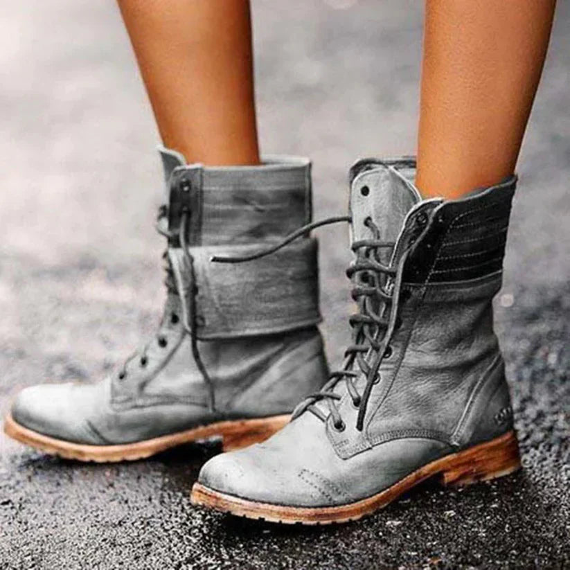 LuxeCuir - Bottines en cuir raffinées pour un style intemporel