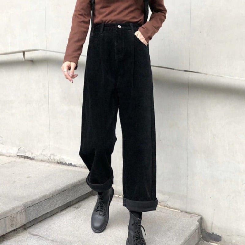 Pantalon en velours côtelé féminin Marlowe de Luxe