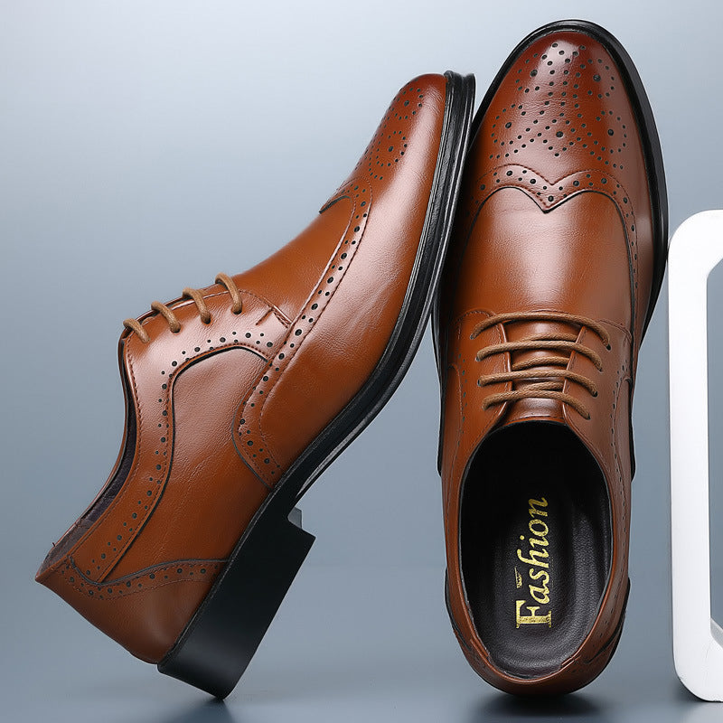 Lucien - Souliers en cuir véritable pour hommes