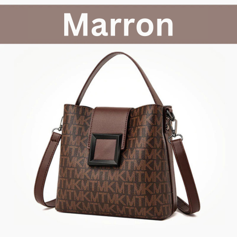 Sac seau élégant en toile avec motif artistique par L'Atelier Chic
