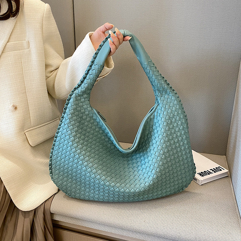Sac à bandoulière en éco-cuir tressé Luxe by Élégance Paris