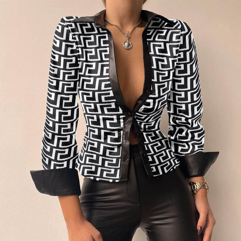 LuxePure - T-shirt féminin à manches longues en opale