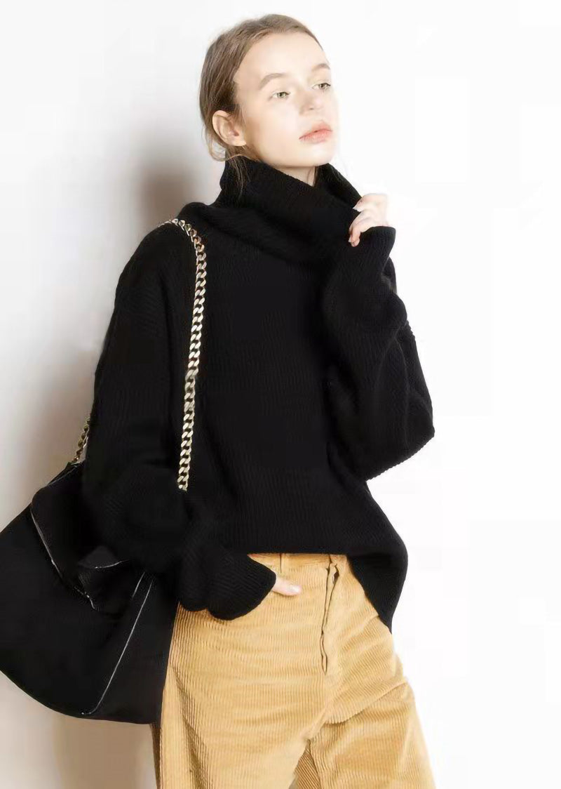 Élodie - Pull Oversize à Col Roulé Élégant et Confortable