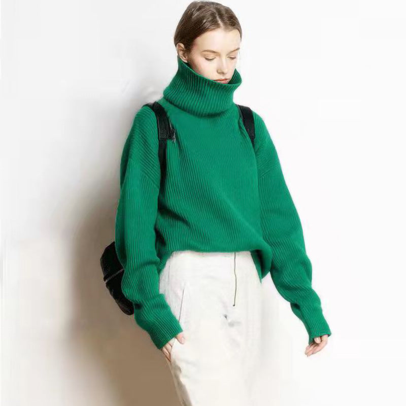 Élodie - Pull Oversize à Col Roulé Élégant et Confortable