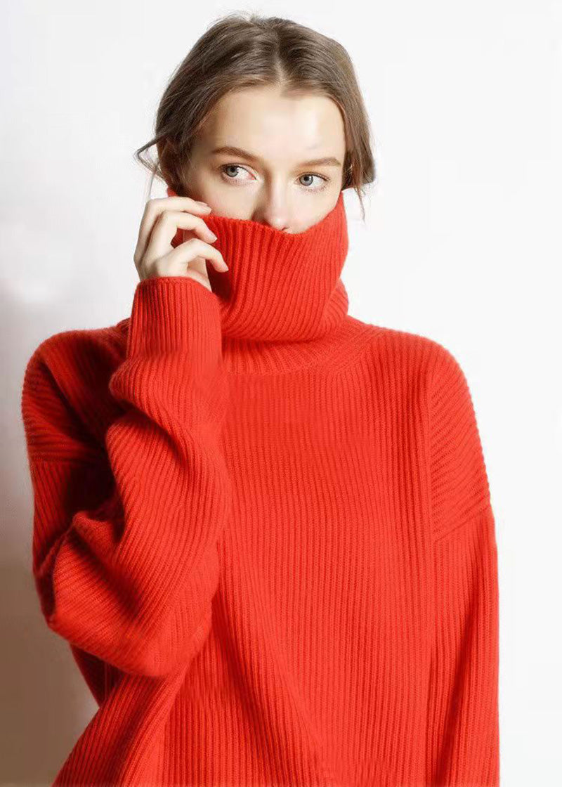 Élodie - Pull Oversize à Col Roulé Élégant et Confortable