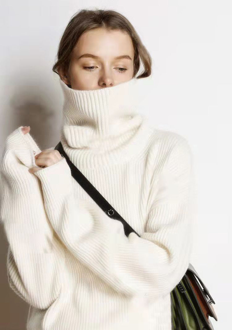Élodie - Pull Oversize à Col Roulé Élégant et Confortable