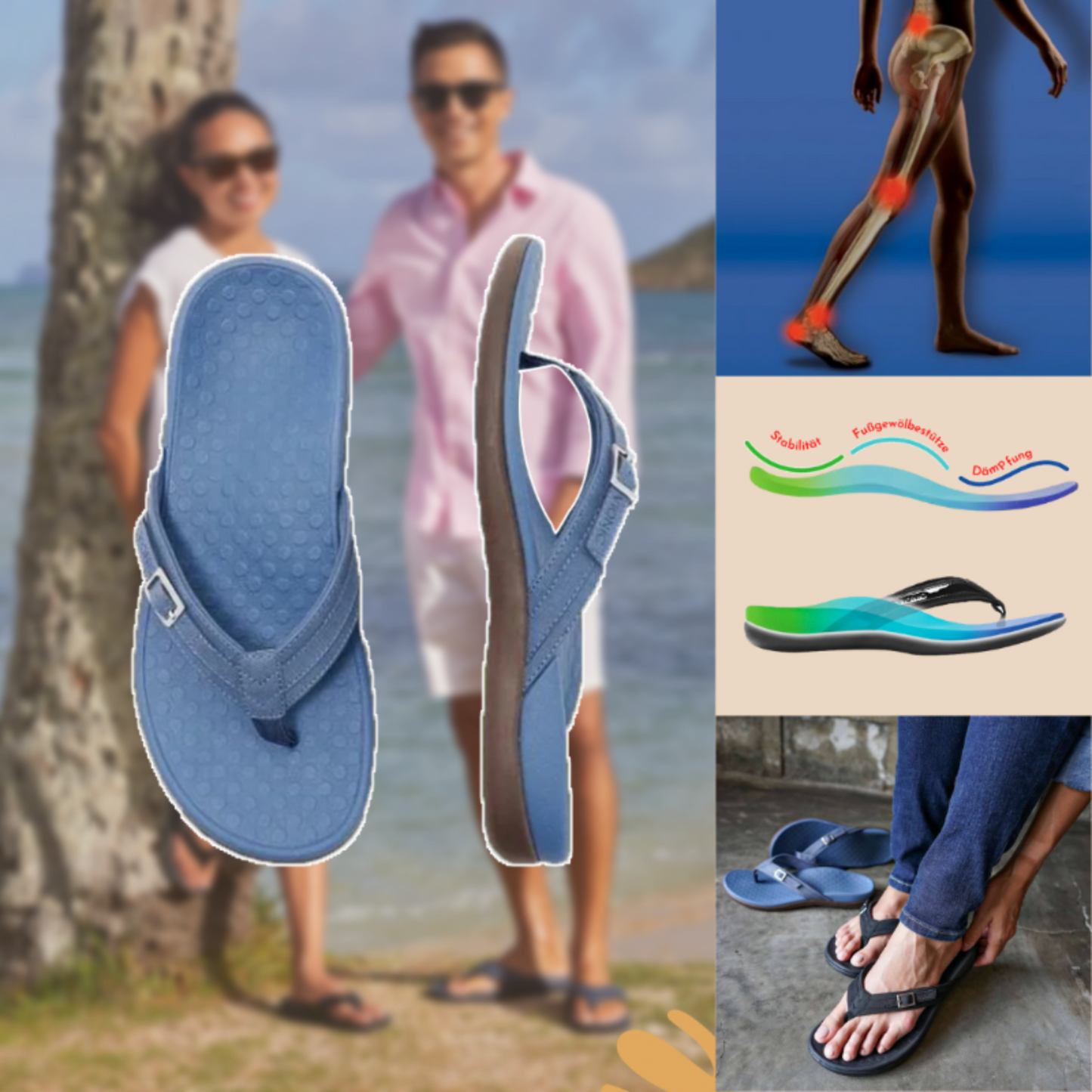 Sandales Orthopédiques Été Luxe Olino - Confort Suprême pour les Pieds