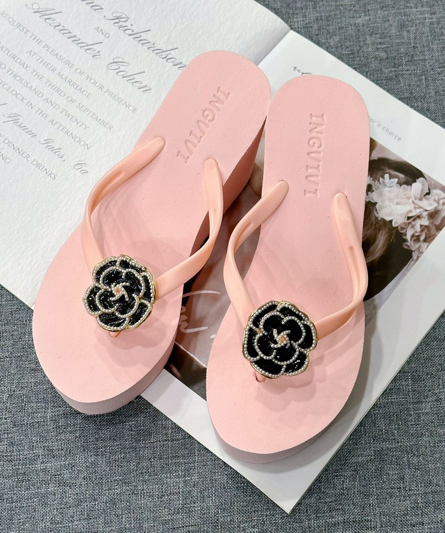 Lunéa Tongs Élégantes d'Été pour Femmes