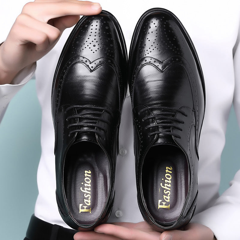 Lucien - Souliers en cuir véritable pour hommes