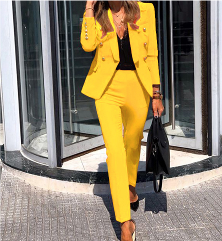 Ensemble Élégant pour Femme - Deux Pièces Sophistiquées pour le Bureau par La Mode Royale