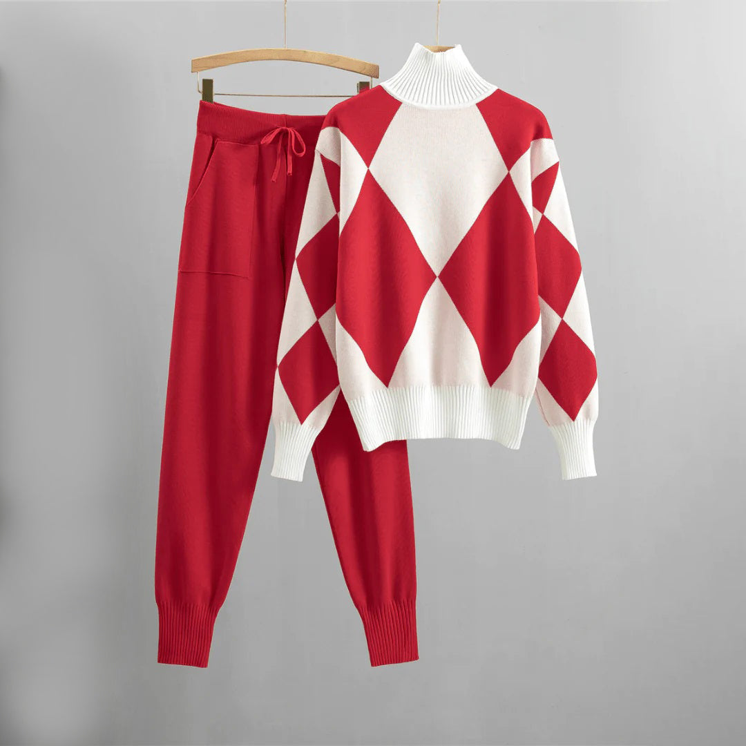 Ensemble Premium Pantalon Chauffant et Sweat-shirt Confortable Fait Main