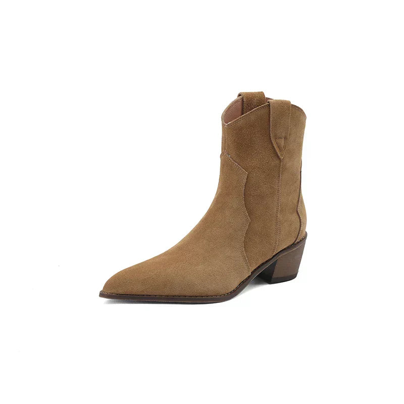 Luxeva - Bottines Élégantes Chelsea en Cuir Haut de Gamme