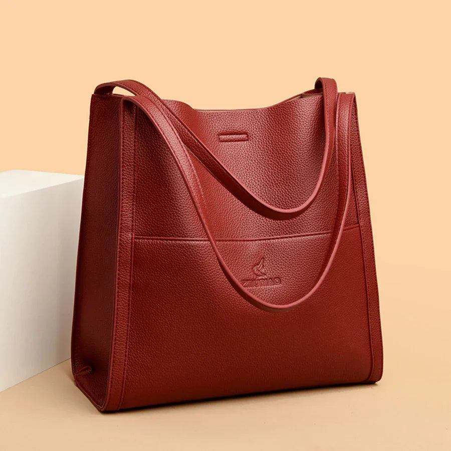 Luxe Moderne - Sac à bandoulière en cuir minimaliste haut de gamme