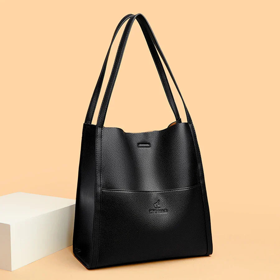 Luxe Moderne - Sac à bandoulière en cuir minimaliste haut de gamme
