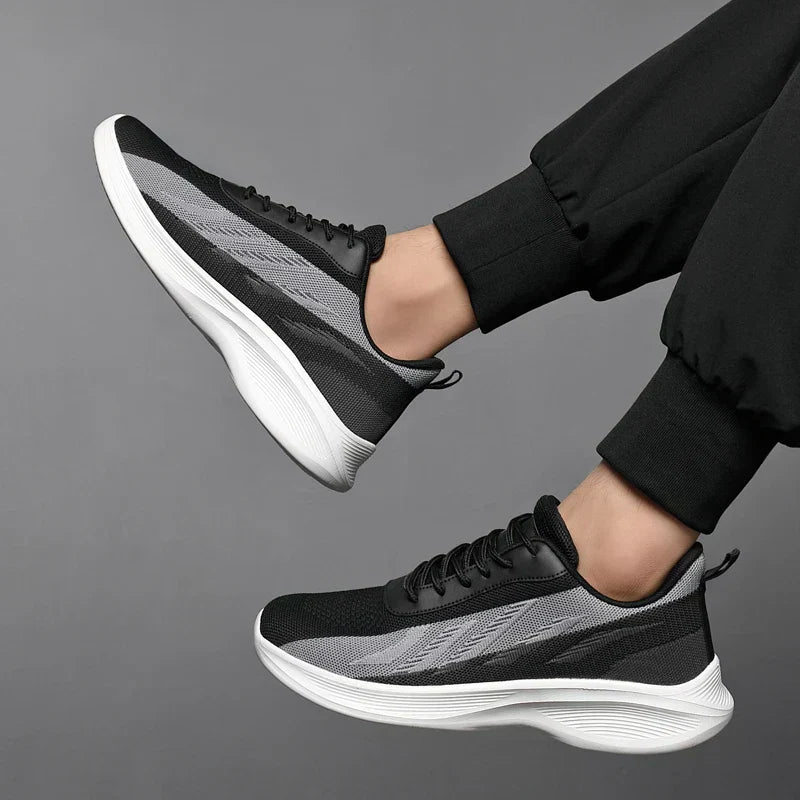 Chaussures de sport pour hommes en mesh léger et respirant