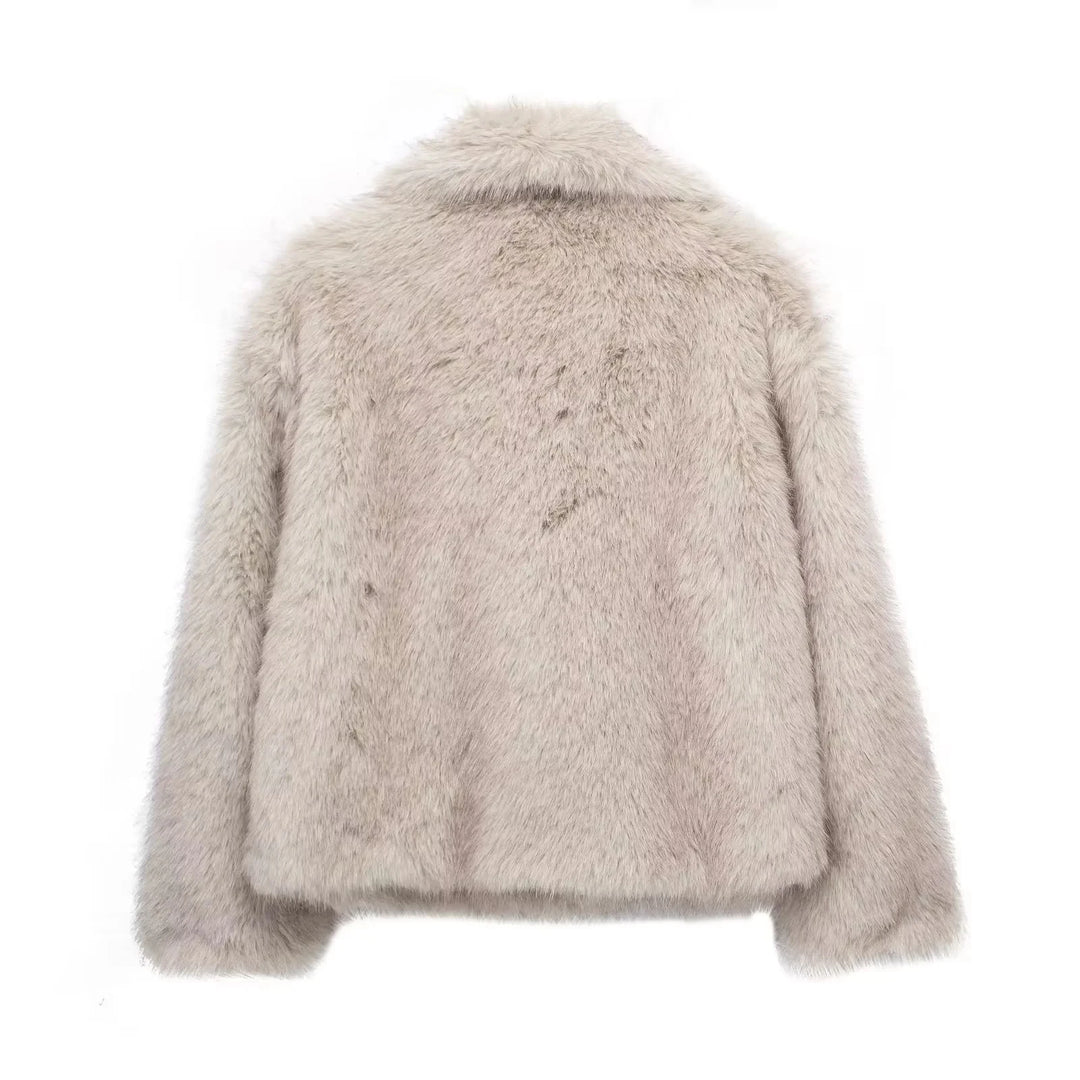 Élodie - Manteau en Fourrure de Luxe