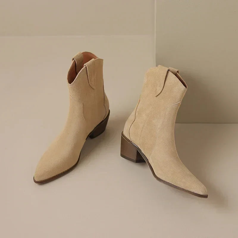 Luxeva - Bottines Élégantes Chelsea en Cuir Haut de Gamme