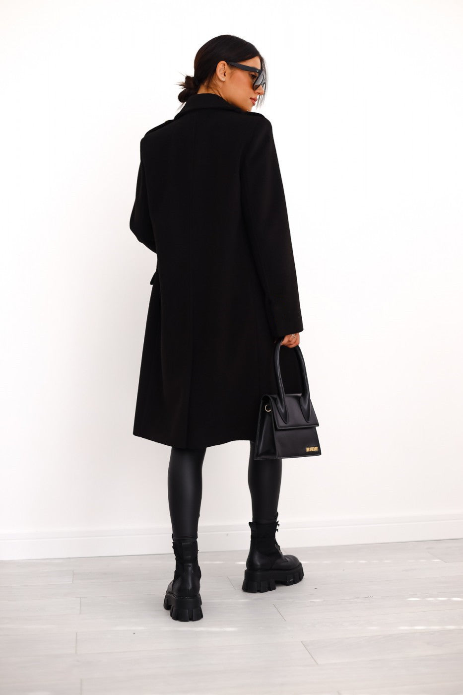 Manteau en laine à double boutonnage Élégance d'Hiver pour femme