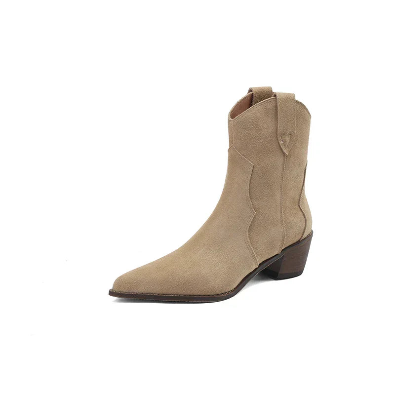 Luxeva - Bottines Élégantes Chelsea en Cuir Haut de Gamme