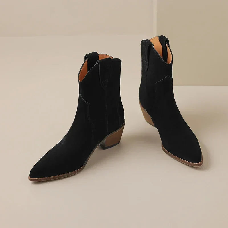 Luxeva - Bottines Élégantes Chelsea en Cuir Haut de Gamme
