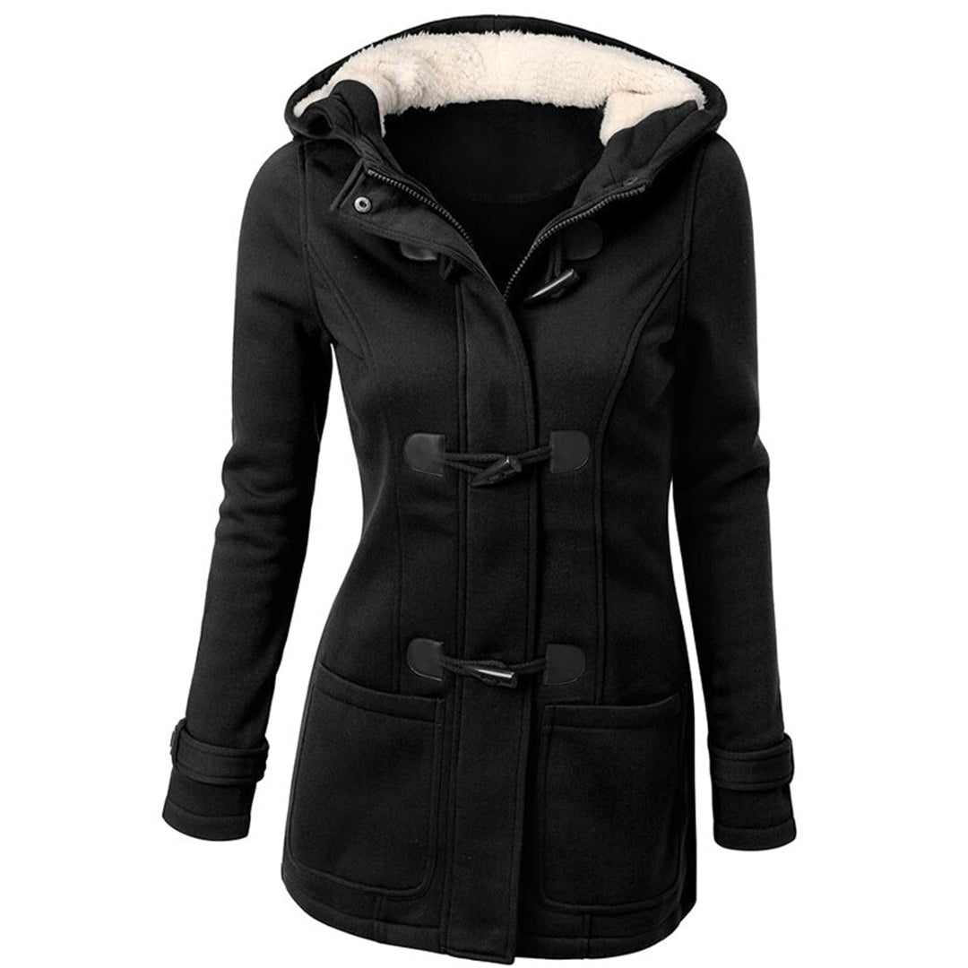 Manteau d'hiver longue durée à capuche pour femmes – Collection Élégance Nordique