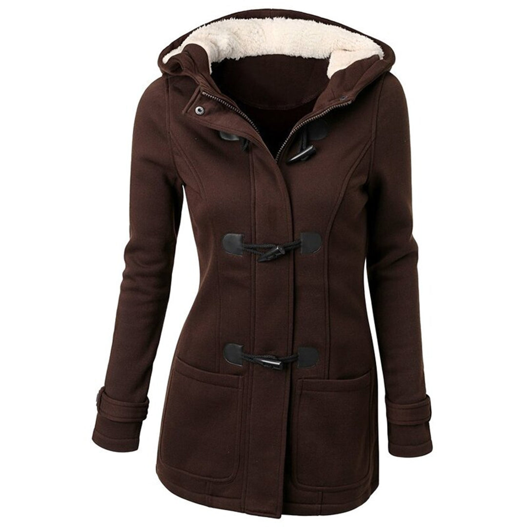 Manteau d'hiver longue durée à capuche pour femmes – Collection Élégance Nordique