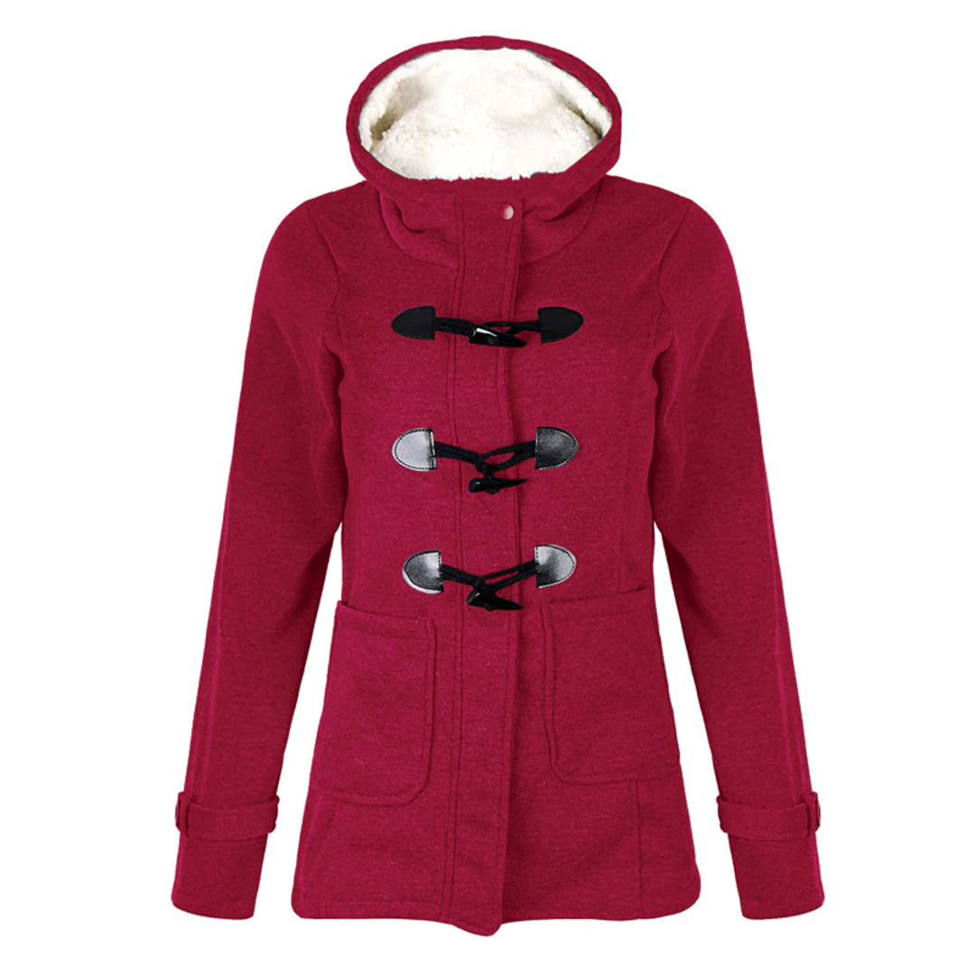 Manteau d'hiver longue durée à capuche pour femmes – Collection Élégance Nordique