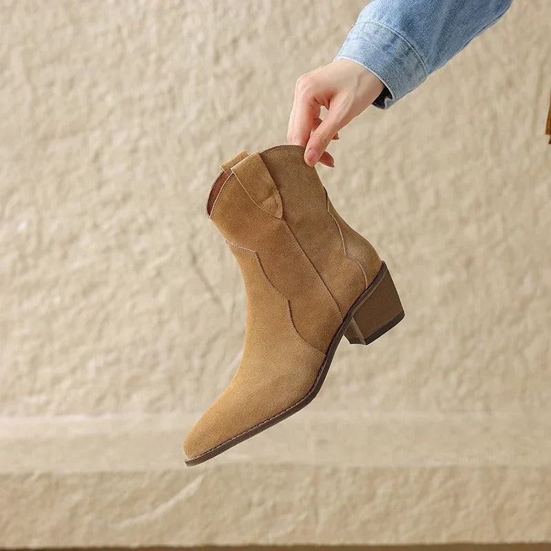 Luxeva - Bottines Élégantes Chelsea en Cuir Haut de Gamme