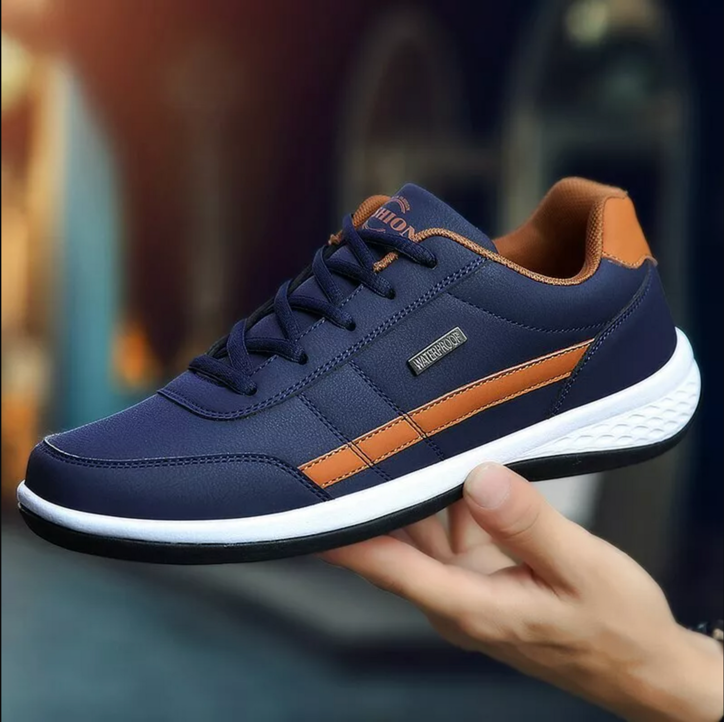 Luxe Homme - Baskets en Cuir Élégantes pour Hommes