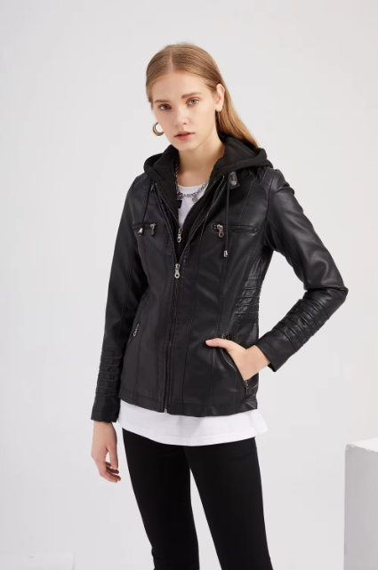 Selena - Veste de motard en cuir haut de gamme raffinée