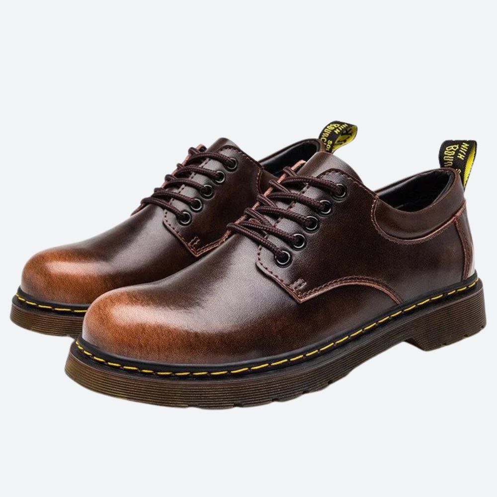 Monteluci - Chaussures Oxford en Cuir Italien Artisanales