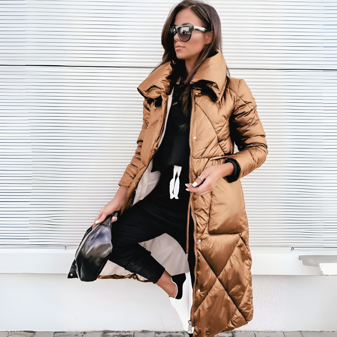 Parka d'hiver longue Isadora avec doublure chaude