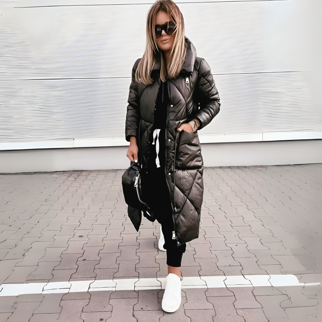 Parka d'hiver longue Isadora avec doublure chaude