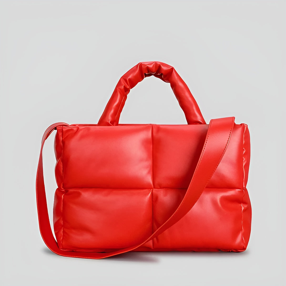 Sac Emily Élégant en Cuir Matelassé Multifonction avec Bandoulière Polyvalente