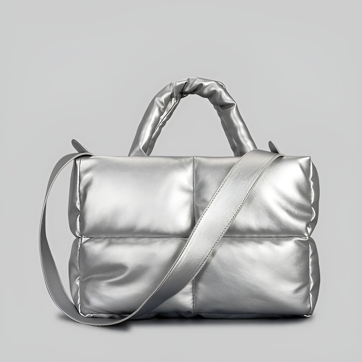 Sac Emily Élégant en Cuir Matelassé Multifonction avec Bandoulière Polyvalente