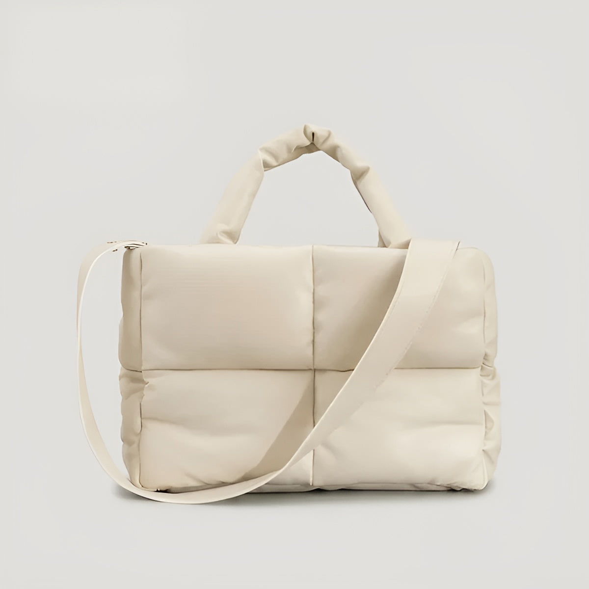Sac Emily Élégant en Cuir Matelassé Multifonction avec Bandoulière Polyvalente