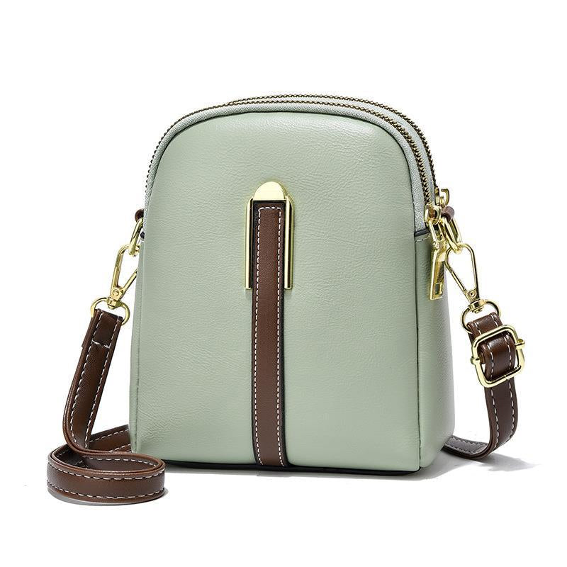Sac en cuir élégance à blocs de couleurs de luxe