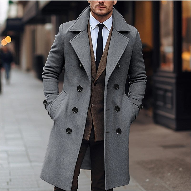 Manteau en laine élégant pour homme pour la saison automne-hiver par Loria