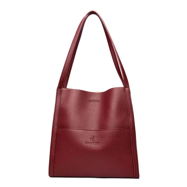 Luxe Moderne - Sac à bandoulière en cuir minimaliste haut de gamme