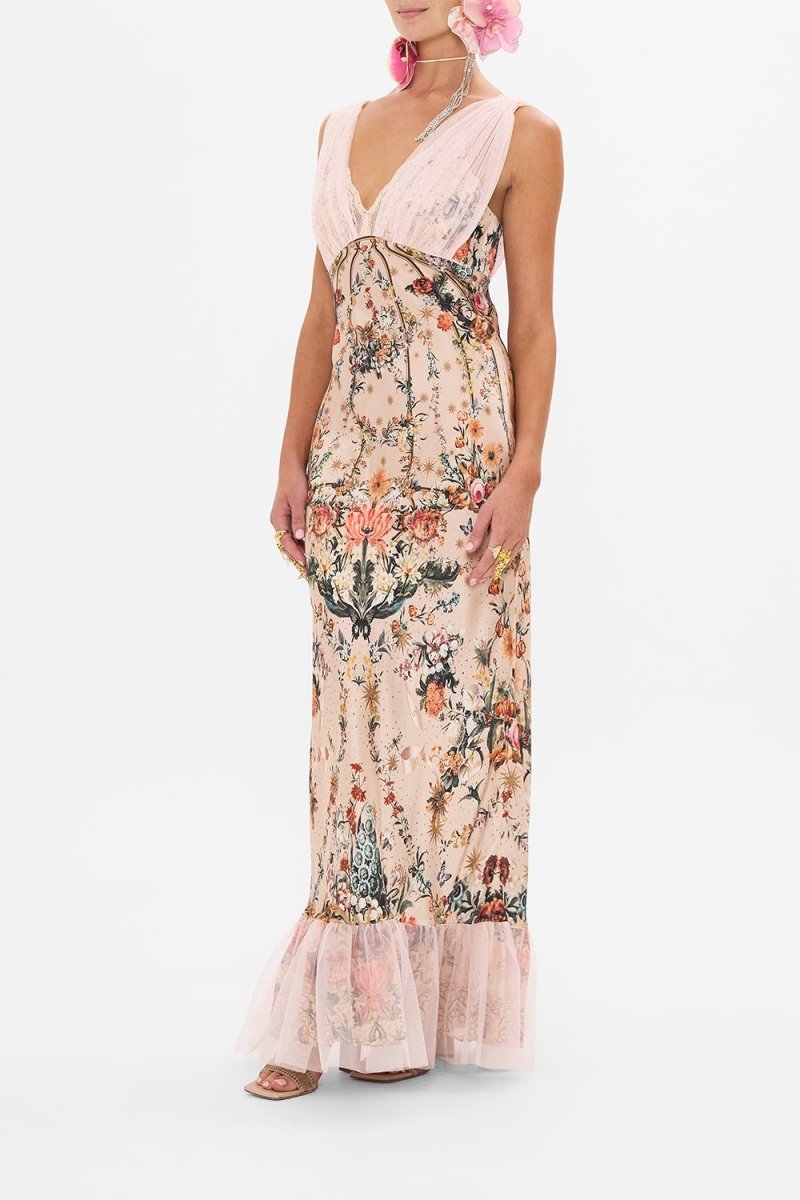 Ravissante Élégance - Robe Maxi à Décolleté en V