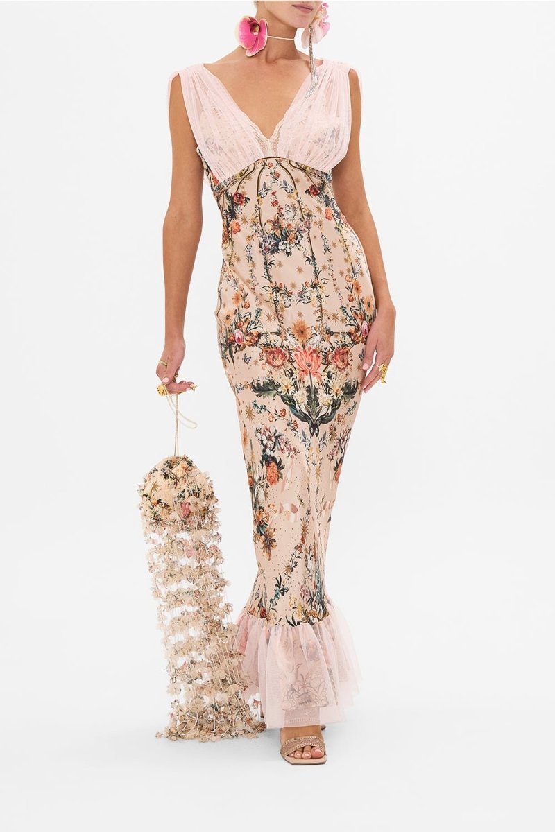 Ravissante Élégance - Robe Maxi à Décolleté en V