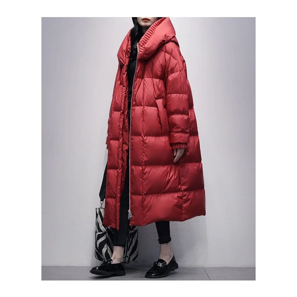 Elyra - Doudoune longue en duvet premium pour un hiver élégant