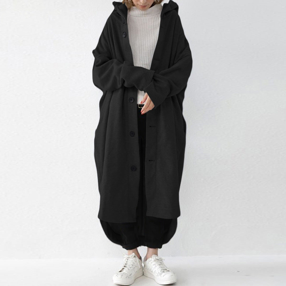 Luxe Élégant - Manteau Trench Oversize Grande Taille
