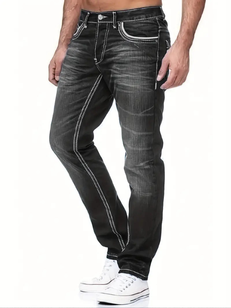 Jeans fuselés haut de gamme pour hommes par Léo
