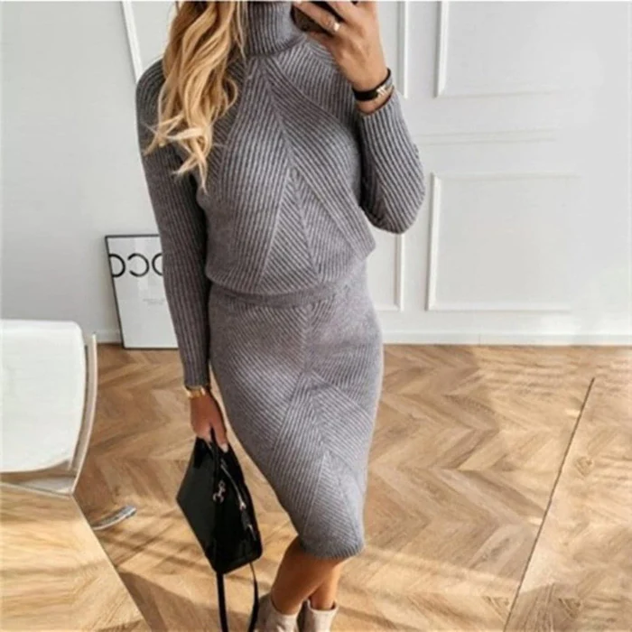 Isadora Luxe - Robe en maille élégante et ultra-confortable