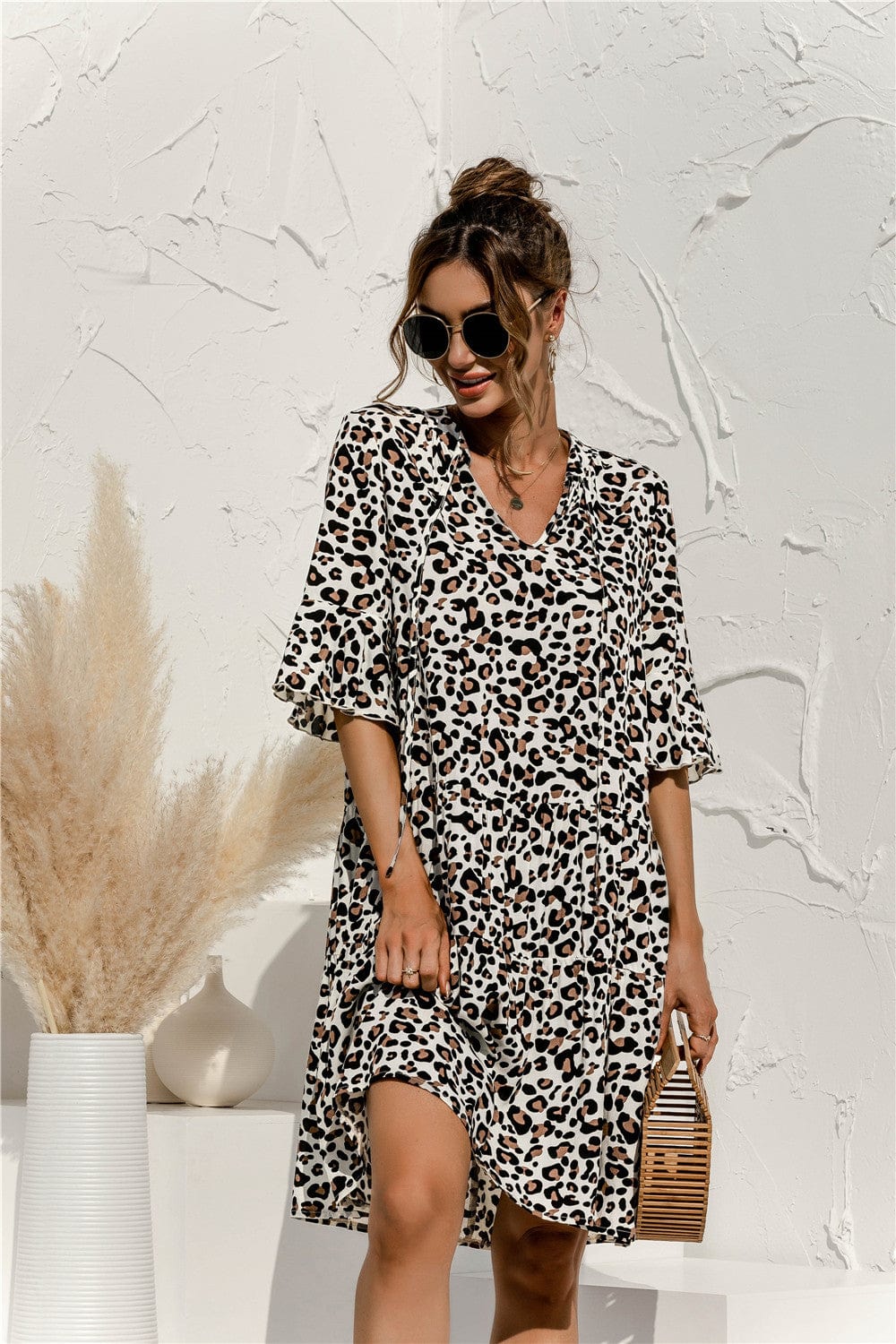 Robe Elégante Femme Imprimée à Motifs Distinctifs