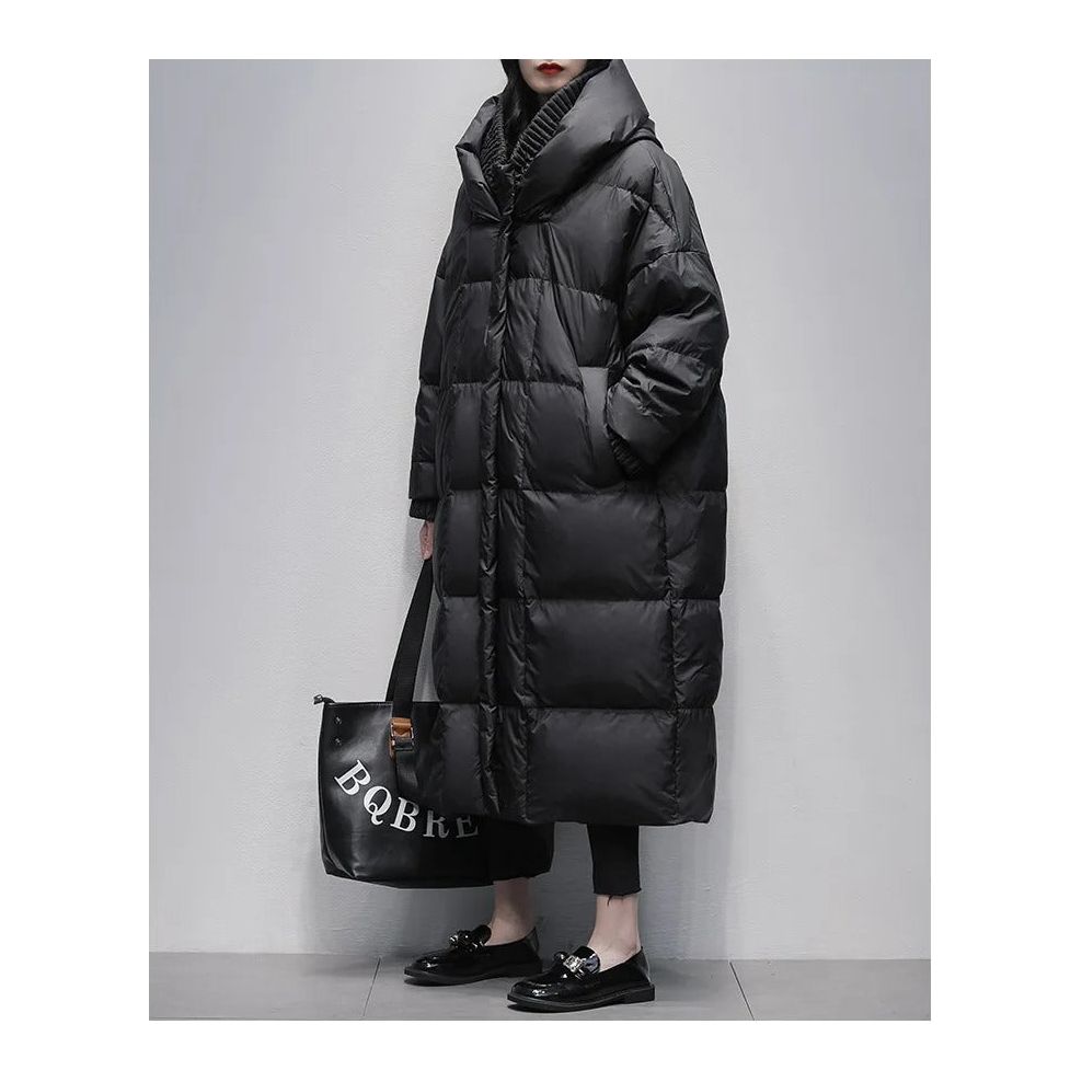 Elyra - Doudoune longue en duvet premium pour un hiver élégant